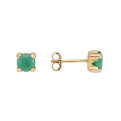 Boucles d'oreilles en or et Emeraude