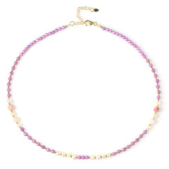 Collier en argent et Opale rose (Riya)