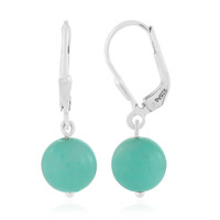 Boucles d'oreilles en argent et Amazonite