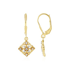 Boucles d'oreilles en argent et Diamant I2 (J)