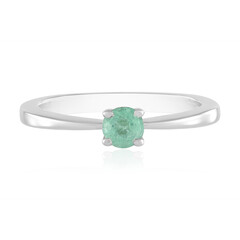 Bague en argent et Emeraude de Colombie