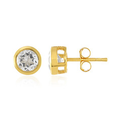 Boucles d'oreilles en argent et Topaze blanche