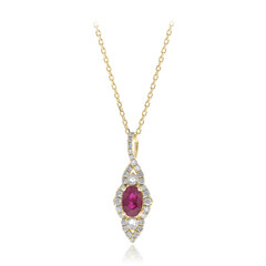 Collier en or et Rubis AAA du Mozambique (CIRARI)