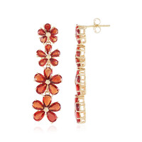 Boucles d'oreilles en or et Rubis de Tanzanie (de Melo)