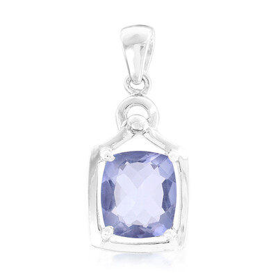 Pendentif en argent et Fluorite à couleur changeante