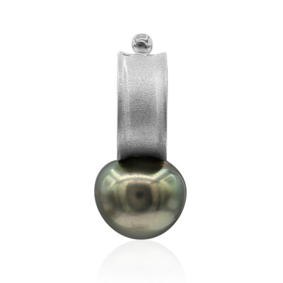 Pendentif en argent et Perle de culture de Tahiti (TPC)