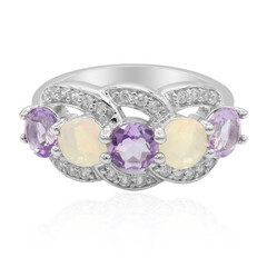 Bague en argent et Améthyste