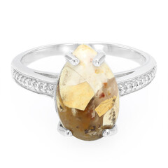 Bague en argent et Mokaïte