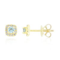 Boucles d'oreilles en or et Tourmaline Paraïba du Nigeria