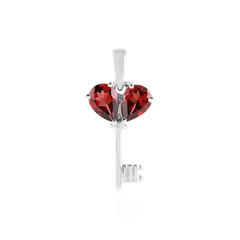 Pendentif en argent et Grenat du Mozambique