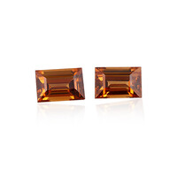  Zircon cognac 3,04 ct (gemme et boîte de collection)