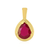 Pendentif en argent et Rubis de Madagascar