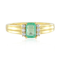 Bague en argent et Emeraude de Russie