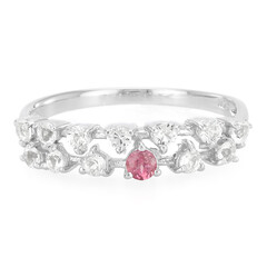 Bague en argent et Tourmaline rose