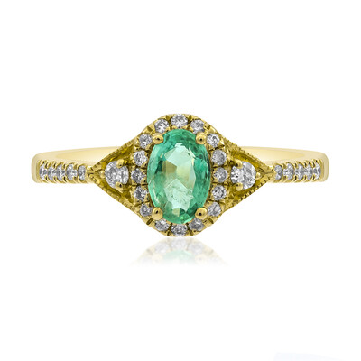 Bague en or et Emeraude de Zambie AAA (CIRARI)