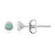 Boucles d'oreilles en argent et Emeraude de Colombie