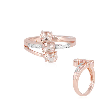 Bague en argent et Morganite