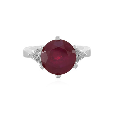 Bague en argent et Rubis de Madagascar