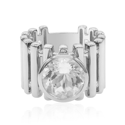 Bague en argent et Quartz blanc
