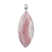 Pendentif en argent et Rhodochrosite (Bali Barong)
