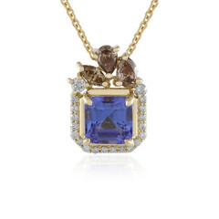 Collier en or et Tanzanite AAA (de Melo)