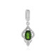 Pendentif en argent et Diopside de Russie