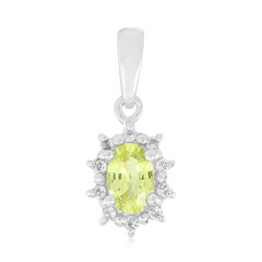 Pendentif en argent et Chrysobéryl du Brésil