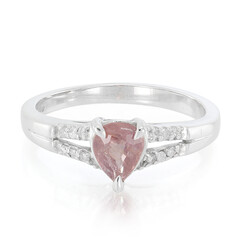Bague en or et Saphir Padparadscha non chauffé