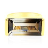 Bague en argent et Quartz multicolore