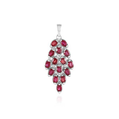 Pendentif en argent et Rubis de Madagascar