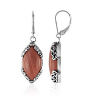 Boucles d'oreilles en argent et Opale rose d'Australie (Art of Nature)