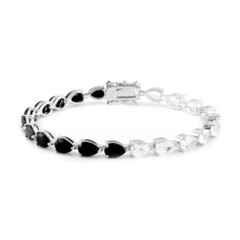 Bracelet en argent et Topaze blanche