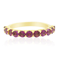 Bague en argent et Grenat Rhodolite