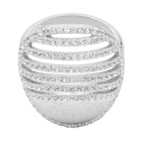Bague en argent et Topaze blanche