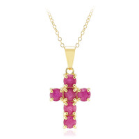 Collier en argent et Rubis de Birmanie