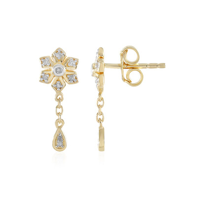 Boucles d'oreilles en argent et Diamant I2 (I)