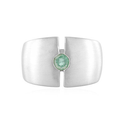 Bague en argent et Emeraude de Russie (de Melo)
