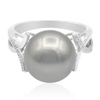Bague en or et Perle de culture de Tahiti (TPC)
