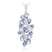Collier en argent et Tanzanite