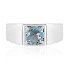 Bague en argent et Topaze bleu ciel
