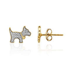 Boucles d'oreilles en argent et Diamant I3 (I)