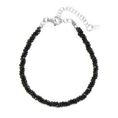 Bracelet en argent et Spinelle noir