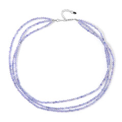 Collier en argent et Tanzanite