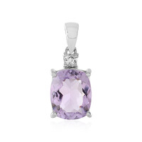 Pendentif en argent et Améthyste Rose de France