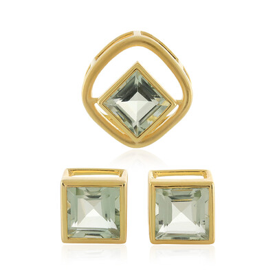 Pendentif en argent et Améthyste verte (MONOSONO COLLECTION)