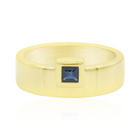 Bague en argent et Saphir bleu