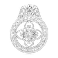 Pendentif en argent et Goshénite