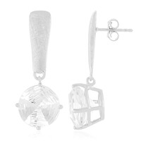Boucles d'oreilles en argent et Topaze blanche
