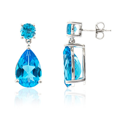 Boucles d'oreilles en argent et Topaze de Marambaia