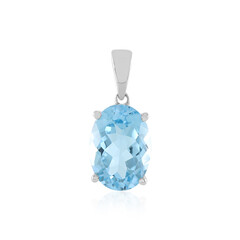 Pendentif en argent et Topaze bleu ciel